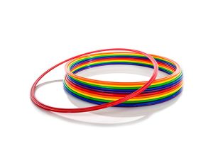 Gimnastični obroč za telovadbo ESSE -ploščat pvc 70 cm