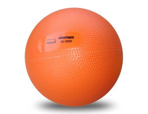 Medicinska žoga Gymnic mehka guma, 5 kg, premer 21 cm