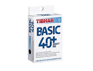 Žogice za namizni tenis Tibhar Basic 40+ Synt NG za trening - 6 kosov